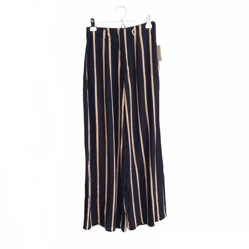 NWT Flynn Skye X Revolve Wide Leg High Waist Striped Unlined Festival Pants XS